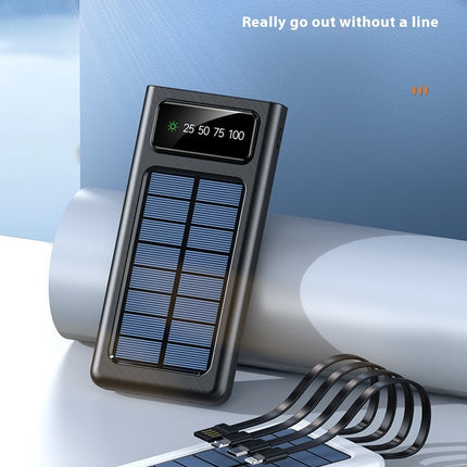 With Cable Four-wire Solar Energy Portable Battery For Mobile Phones