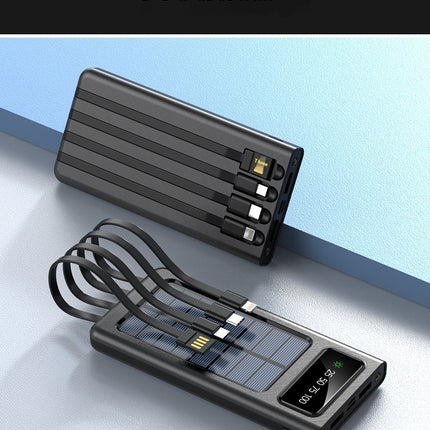 With Cable Four-wire Solar Energy Portable Battery For Mobile Phones