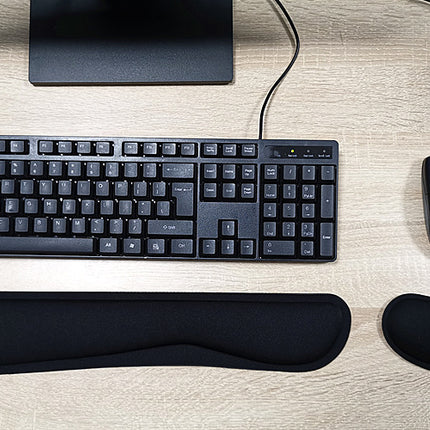 Memory Foam Wireless Keyboard Wrist Rest Mouse Pad Office