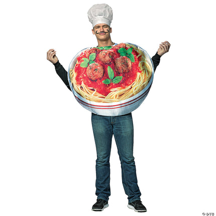 Adult spaghetti and meatballs costume