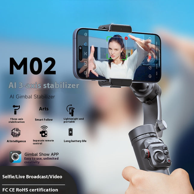 Cameras & Optics||Intelligent AI Three-axis Head Stabilizer Tripod
