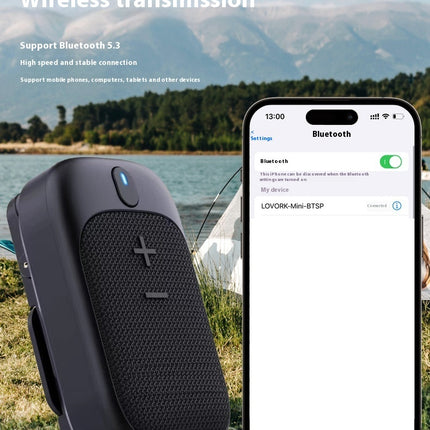 Lewoke Wireless Bluetooth Hiking Speaker Mini Speaker Portable Outdoor Camping Running Portable Subwoofer