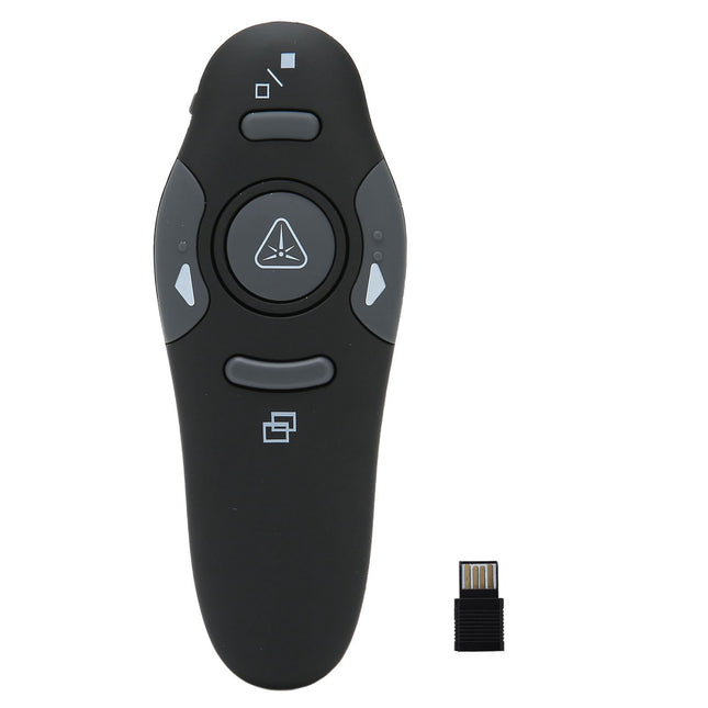 Presentation Clicker Ergonomic Handhold 2.4Ghz Wireless Presenter Remote with Wireless Receiver for Speech Meeting Class