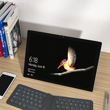 Compatible with Apple, Aerospace Folding Bluetooth Keyboard Ipad Tablet Phone Universal Office Keyboard