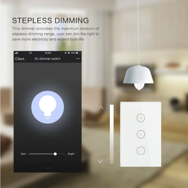 Home Appliances|Smart Dimmer Switch|Manufacturers Supply Smart Dimmer Switch 120 Type Wifi Touch Switch Alexa Stepless Dimming Remote Control