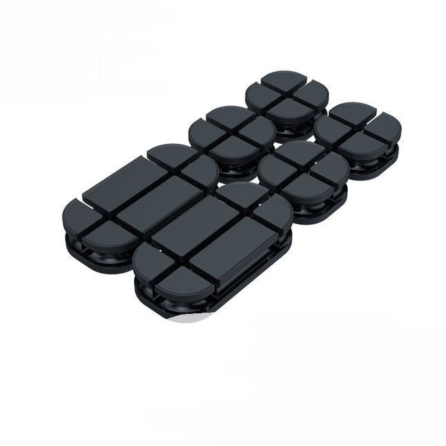 Cross USB Cable Organizer Clip Silicone (Color: 4style)