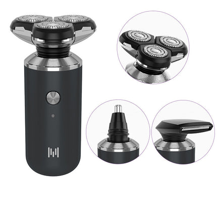 Home Appliances||Color: Black, style: Standard configuration with si - Washing Razor Mini Electric Cross-Border Men'S Wholesale Usb Shaver Whole Body Shave New D4 Five In One
