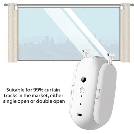 Tuya Smart Curtains Bluetooth Wireless Automatic Curtain (Color: White)