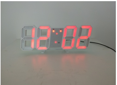 Home Appliances||Color: White body, style: Send USB cable - 3D Luminous LED Digital Clock, Simple And Versatile At Home