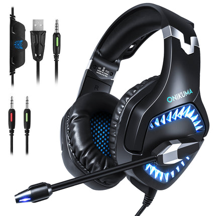 Consumer Electronics|Gaming Bluetooth Headset|Gaming Headset PC Stereo Earphones Headphones Casque With Mic LED Light For New One Laptop Tablet Mobile