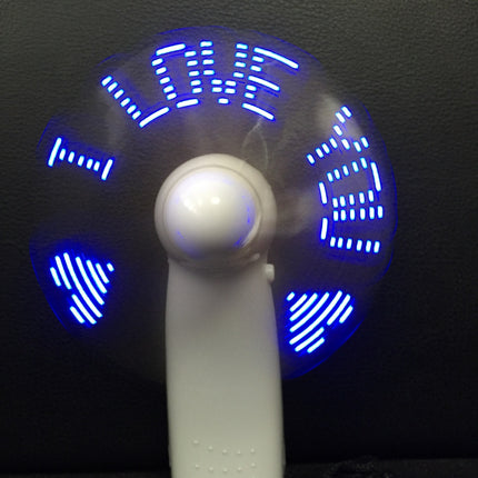Handheld flashing fan