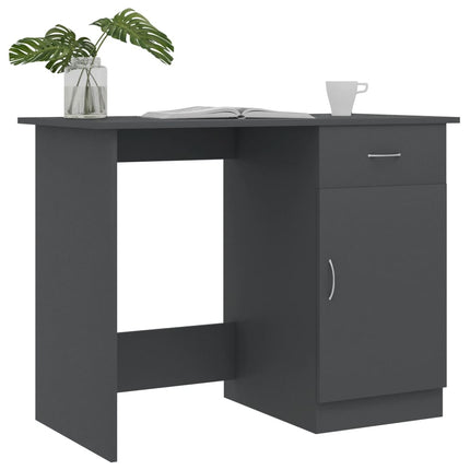 Smart Electronics|Desk|vidaXL Desk Grey 100x50x76 cm Engineered Wood