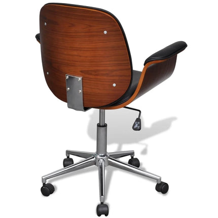 Smart Electronics|Swivel Arm Chair|vidaXL Swivel Arm Chair Bent Wood and Faux Leather