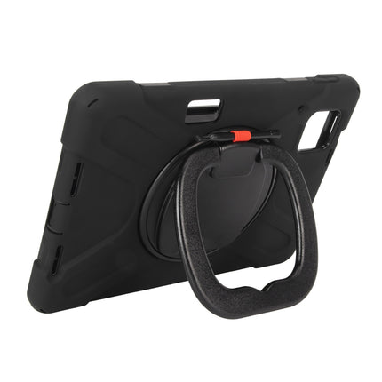Rugged Tablet Case Drop Protection Tablet Cover with Handle Stand Shoulder Strap for Xiaomi Mi Pad 6 6 Pro Black