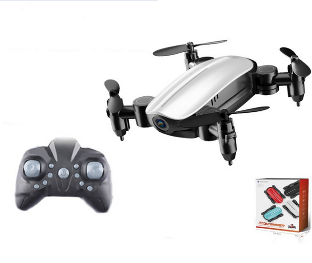 Teeggi T10 Mini Drone With Camera Foldable WiFi FPV RC Quadcopter Headless Mode Altitude Hold VS S9 Micro Pocket Selfie Dron (Color: White1, Model: Fixed version)