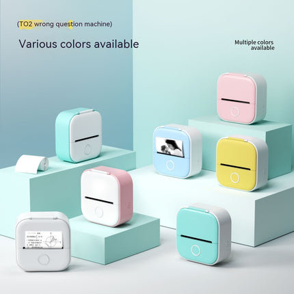 Computer & Office|Label Printer|Portable Mini Thermal Label Printer Home Photo Printer Student Wrong Question Printer Bluetooth-compatible Mini Label Printer Price Tag