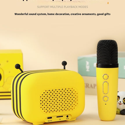 Karaoke Integrated Microphone Home Bee Wireless Bluetooth Speaker