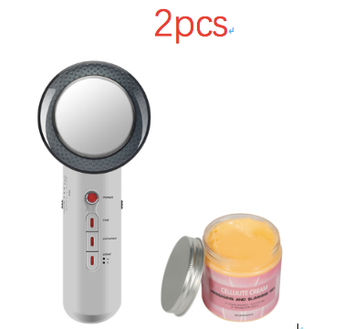 Ultrasonic Massage Beauty Instrument (Model: US, style: 1set with cream)