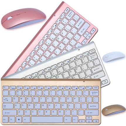 Computer & Office|Wireless Keyboard and Mouse|2.4G Wireless Keyboard And Mouse Protable Mini Keyboard Mouse Combo Set For Notebook Laptop Mac Desktop PC Computer Smart TV PS4