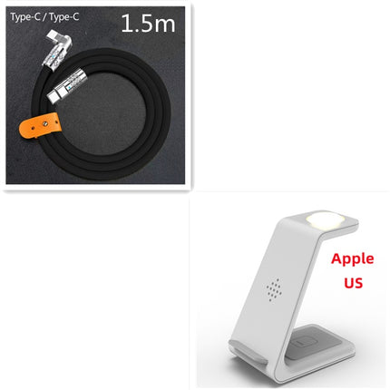 3 In 1 Fast Charging Station Wireless Charger Stand Wireless Quick Charge Dock For Phone Holder