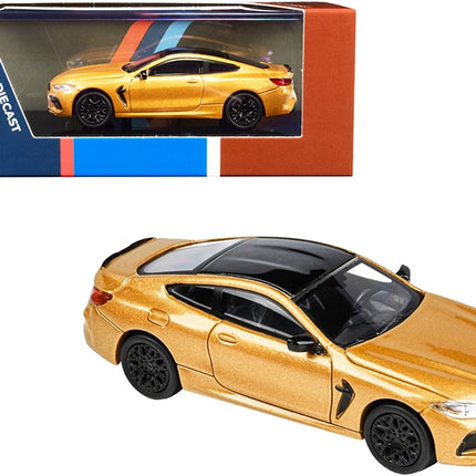 General||BMW M8 Coupe Ceylon Gold Metallic with Black Top 1/64 Diecast Model Car by Paragon