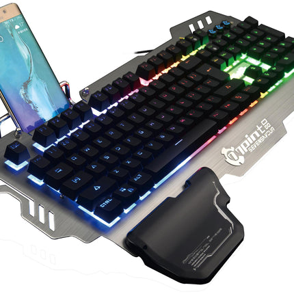 Computer & Office||Super cool metal keyboard wire mixed light mechanical game keyboard