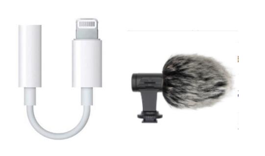 Photo recording microphone (Style: Rabbit hair+Adapter)
