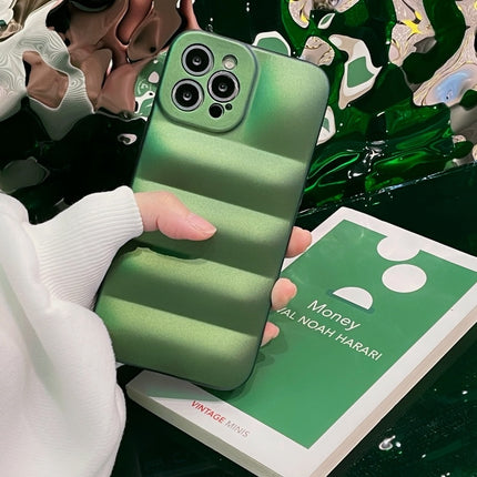 Solid Color Down Jacket Soft Cloth Phone Case