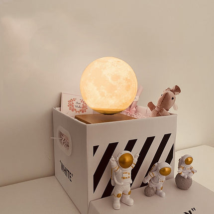 Cameras & Optics|Magnetic Night Light|Color: Dark moon, style: Gift box-USB, Electrical outlet:  - Moon Earth Maglev Moon Planet Small Night Light Atmosphere Light
