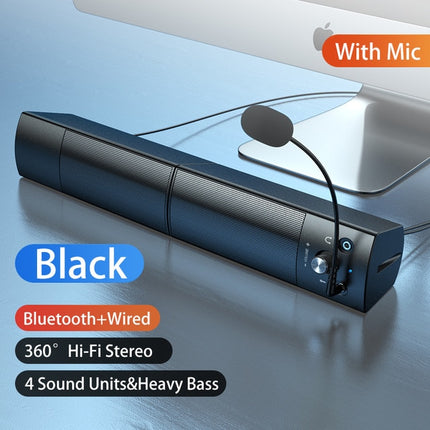 Consumer Electronics|Bluetooth Speaker|Color: 4 Upgraded version - Small Speaker Subwoofer USB with Microphone Bluetooth Wired Universal