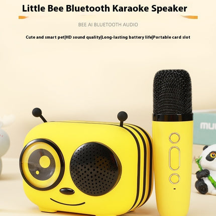 Karaoke Integrated Microphone Home Bee Wireless Bluetooth Speaker