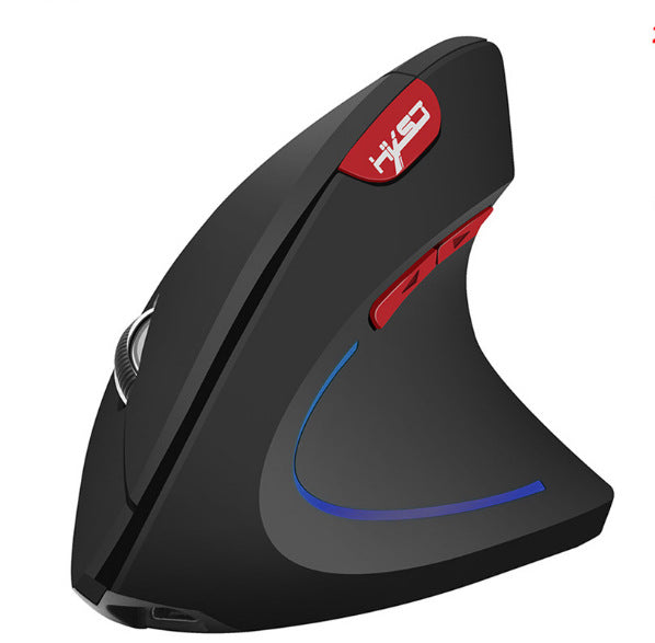 Souris ergonomique verticale Bluetooth Gamer souris KIT USB Rechargeable jeu 2.4G sans fil Mause pour ordinateur portable ordinateur portable (Color: Black)