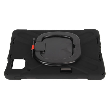 Rugged Tablet Case Drop Protection Tablet Cover with Handle Stand Shoulder Strap for Xiaomi Mi Pad 6 6 Pro Black