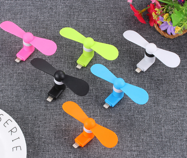 Mobile mini fan (Color: Green, Model: IOS)