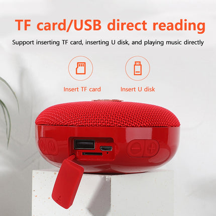 TG352 Portable Wireless Speaker 360 HD Surround Stereo Sound With Strong Bass Waterproof Speaker For Home Parties Activities grey