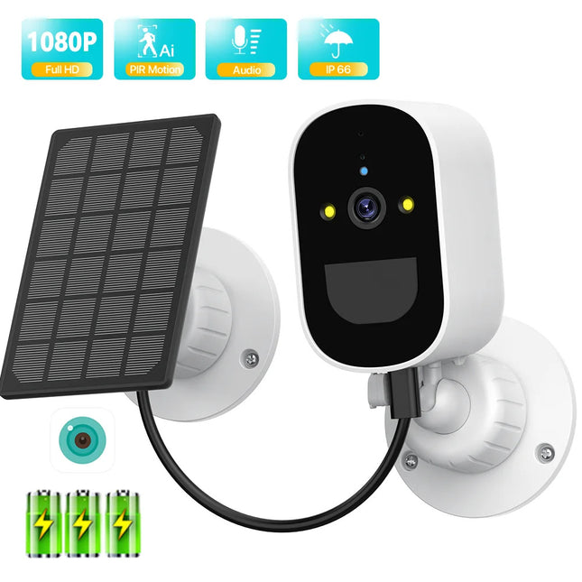 Cameras & Optics||Color: White, Specifications: 4mp Default Neutral Packaging - Solar Camera Low Power Monitor Household