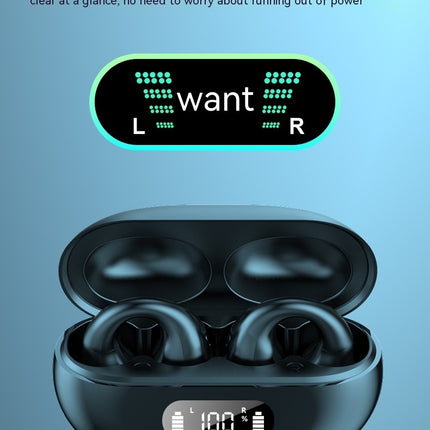 Non-in-ear Clip Wireless Bluetooth Headset Noise Reduction Air Conduction Clip Sports