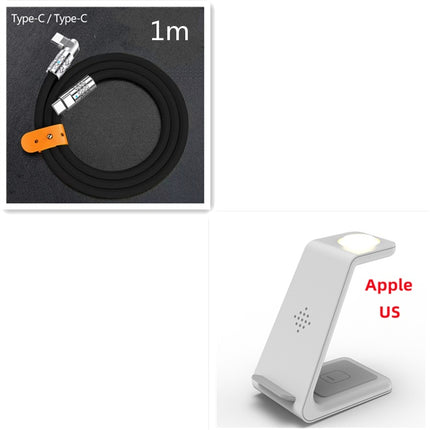 3 In 1 Fast Charging Station Wireless Charger Stand Wireless Quick Charge Dock For Phone Holder
