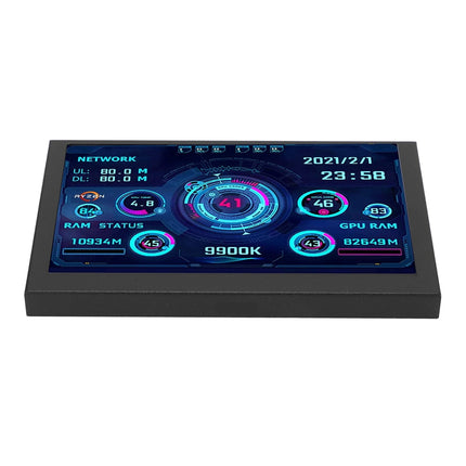 PC CPU Data Monitor 5in IPS USB C TYPE C Temperature Display PC CPU GPU RAM Data Monitor