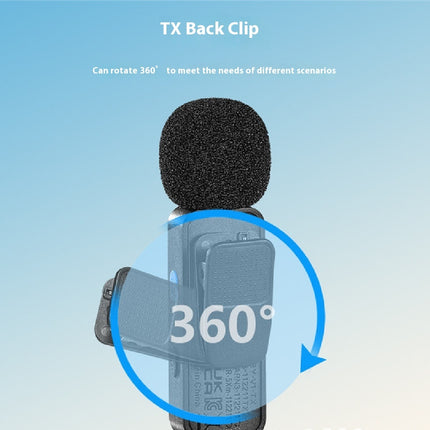 Wireless Microphone Collar Clip Mobile Live Shooting Video Recording Radio