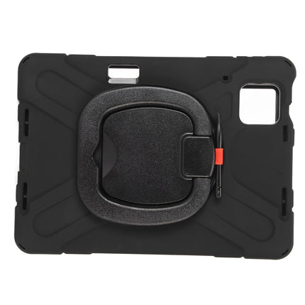 Rugged Tablet Case Drop Protection Tablet Cover with Handle Stand Shoulder Strap for Xiaomi Mi Pad 6 6 Pro Black