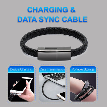 Computer & Office|USB Charging Cable|New Bracelet Charger USB Charging Cable Data Charging Cord For IPhone14 13 Max USB C Cable For Phone Micro Cable
