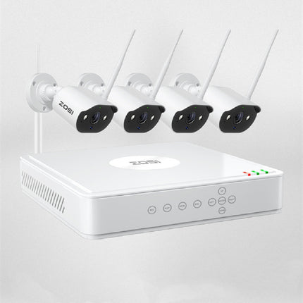 Cameras & Optics|Network Video Recorder|ZOSI Zhou Shi 5 Million HD POE Network Video Recorder Security Remote Outdoor Monitor Suit