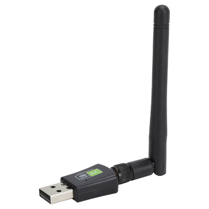USB Wifi Adapter Receiver Antenna Ethernet 600Mbps 2.4Ghz5Ghz Wireless Network Card Black