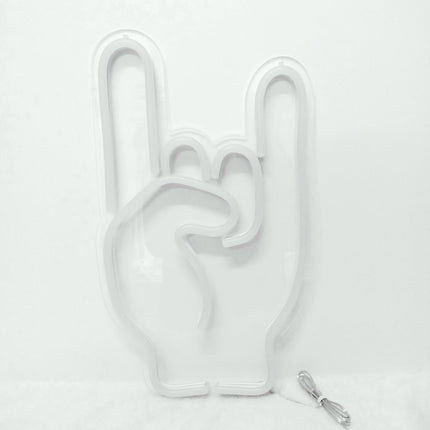 Creative Gifts Rock Gestures Neon Decorations