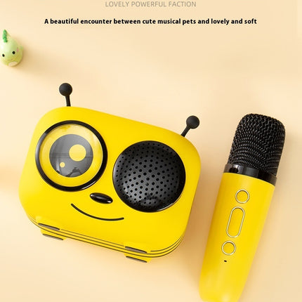 Karaoke Integrated Microphone Home Bee Wireless Bluetooth Speaker