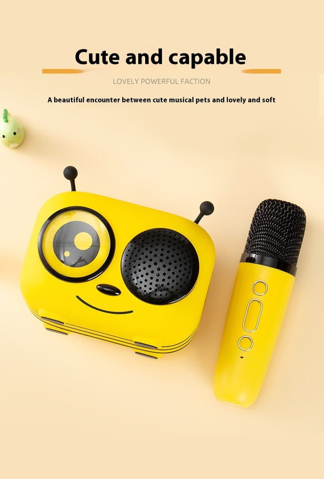 Karaoke Integrated Microphone Home Bee Wireless Bluetooth Speaker