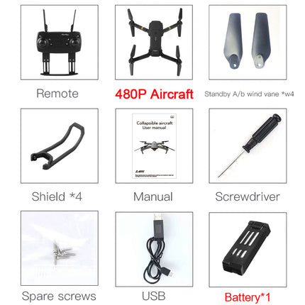 Eachine E58 Foldable RC Quadcopter Drone with HD Camera and WiFi FPV