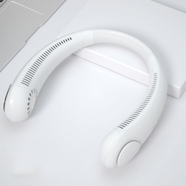 Portable Wireless Bladeless Fan with USB Rechargeable Battery and Wearable Neckband Design (Xiaomi Mini Neck Fan)