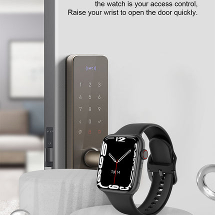 S7 NFC Smart Watch 1.9watch7: Waterproof Bluetooth Sports Watch with Call Function for iPhone, Apple, and Huawei Phones